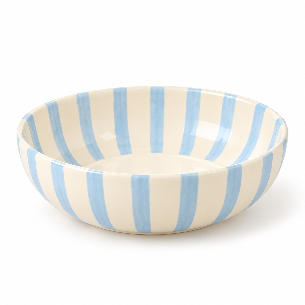 Blue Stripe Everyday Ceramic Bowl